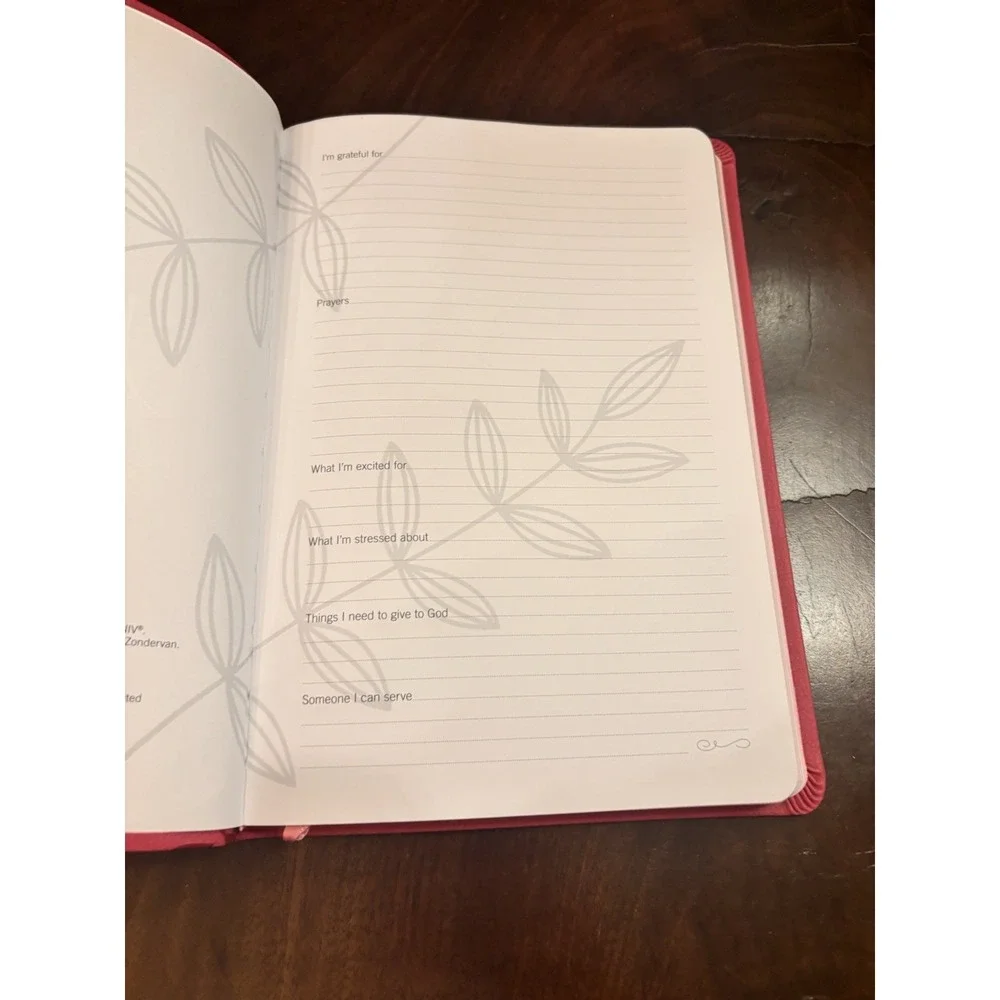 Zondervan NIV Holy Bible w/‎ Fill my Heart with Joy Journal Notepad-Leathersoft